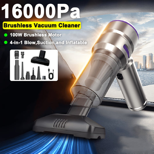 high power brushless vacuum cleaner 16000pa handheld