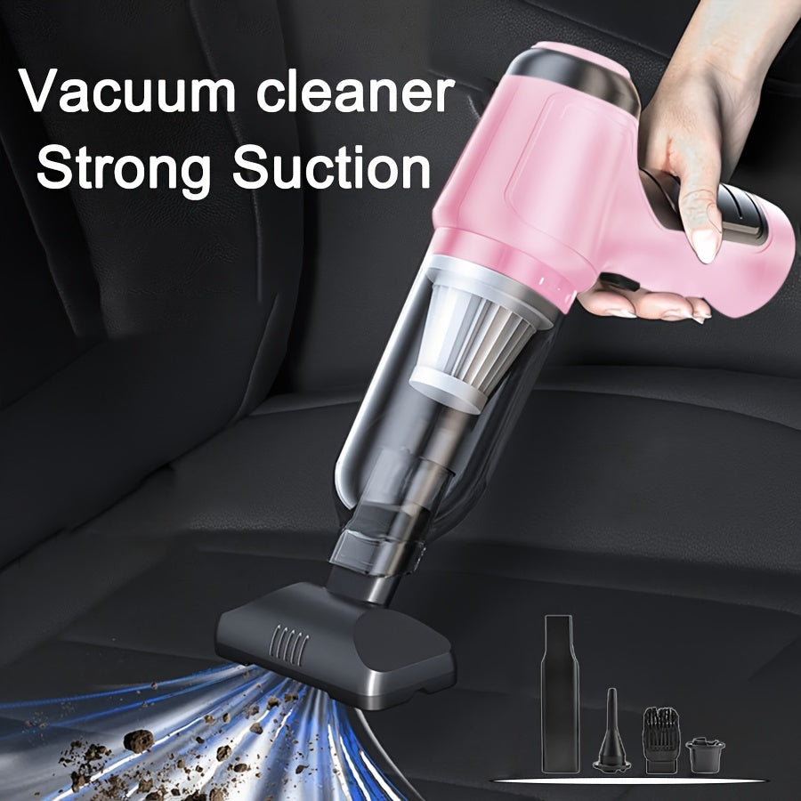 high suction pink 3 in 1 car vacuum cleaner